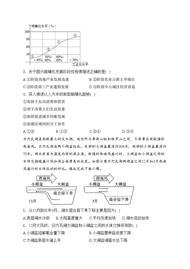 2024届高考地理热点核心卷—新高考二卷(含答案)02