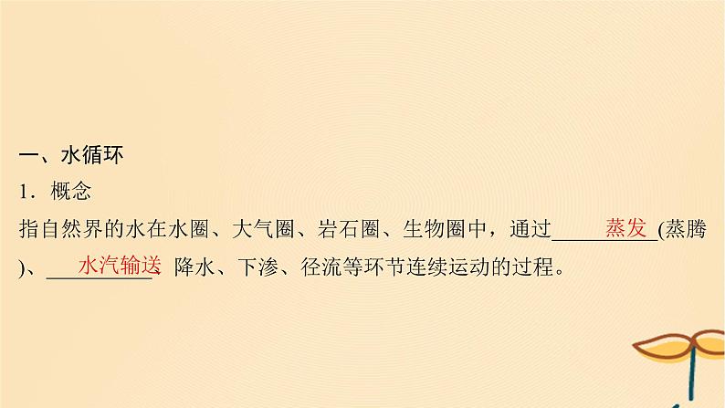 2025届高考地理一轮总复习第一模块自然地理第四章地球上的水第11讲水循环陆地水体及其相互关系课件第4页