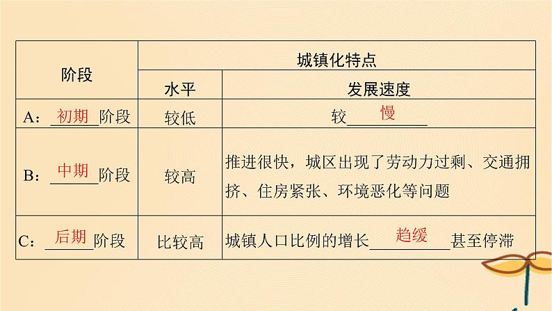 2025届高考地理一轮总复习第二模块人文地理第九章乡村和城镇第23讲城镇化课件08