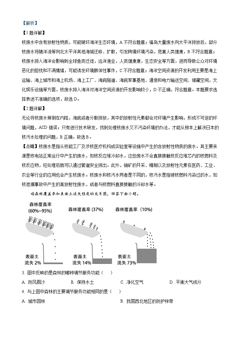 河南省商丘市部分学校2023-2024学年高二下学期5月月考地理试题（原卷版+解析版）02