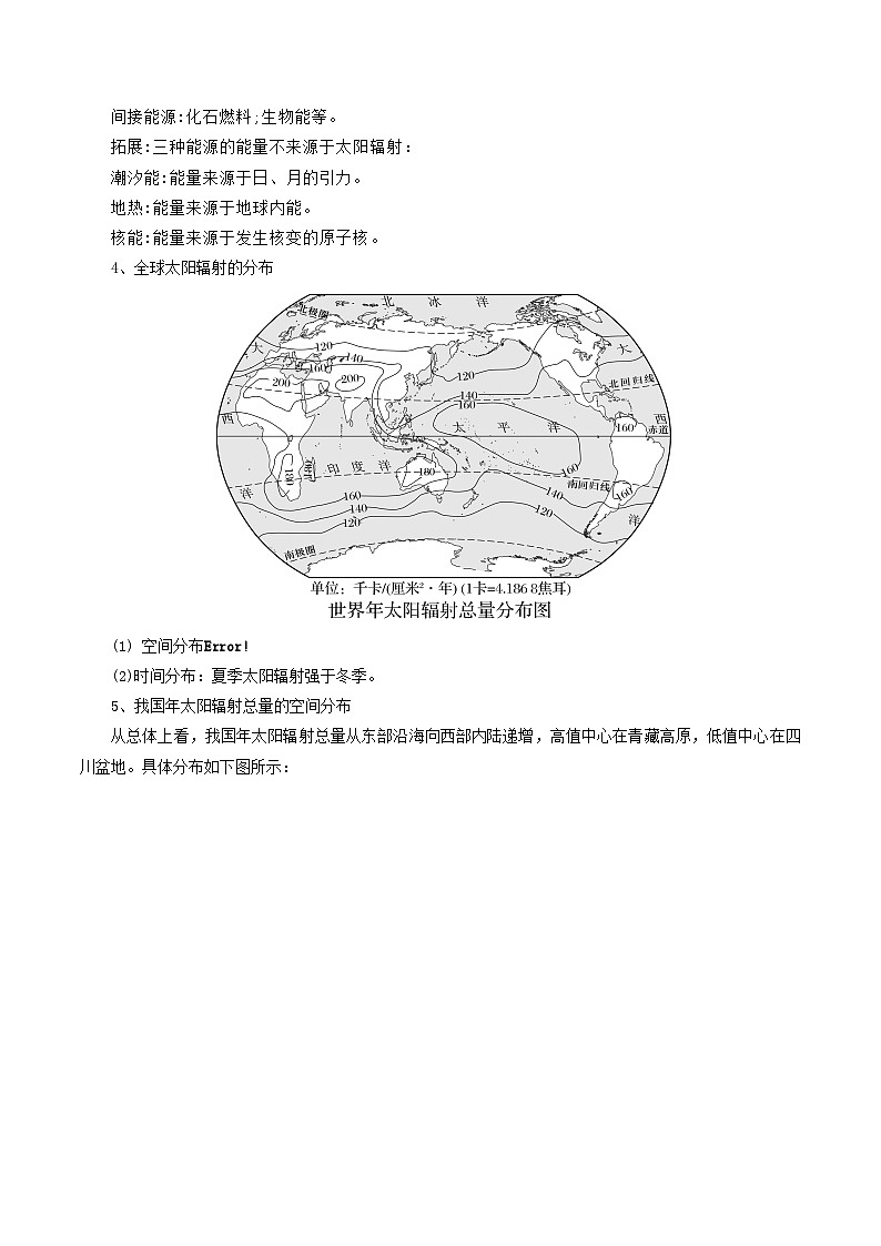 专题04太阳辐射-2024年高考地理三轮专题复习（全国通用）（解析版）第3页