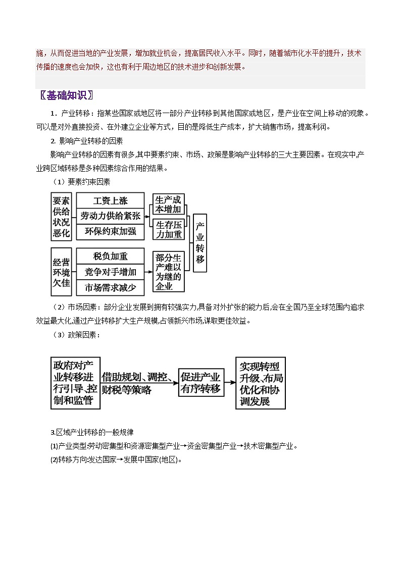 专题37产业转移-2024年高考地理三轮复习（全国通用）（解析版）第2页