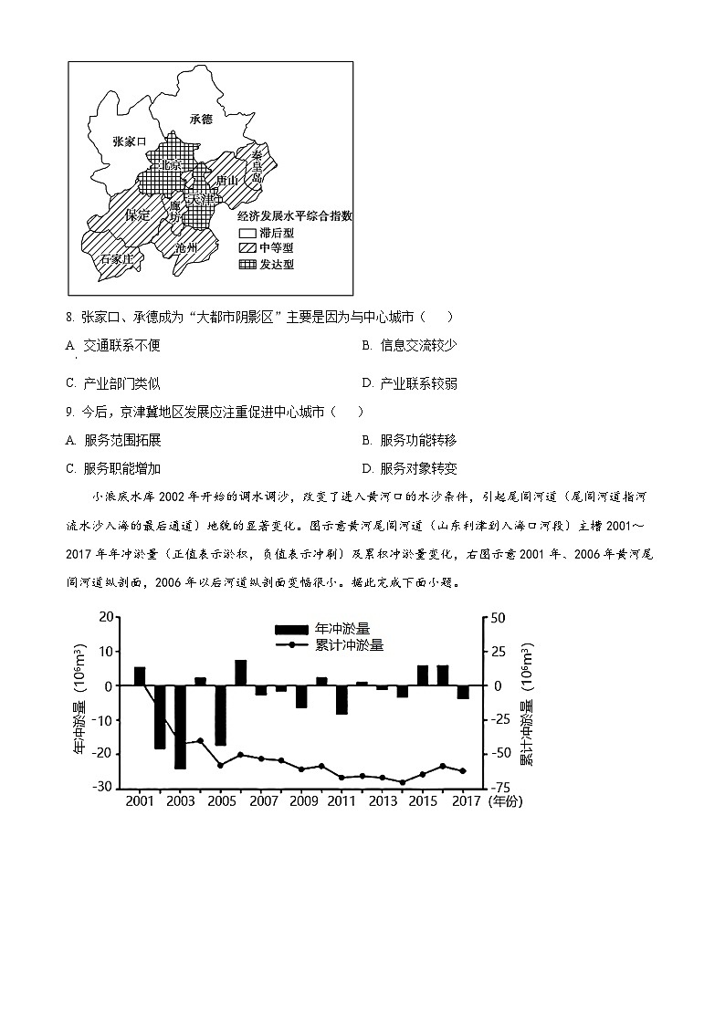 河南省襄城县部分学校2023-2024学年高二下学期期中考试地理试卷（原卷版+解析版）03