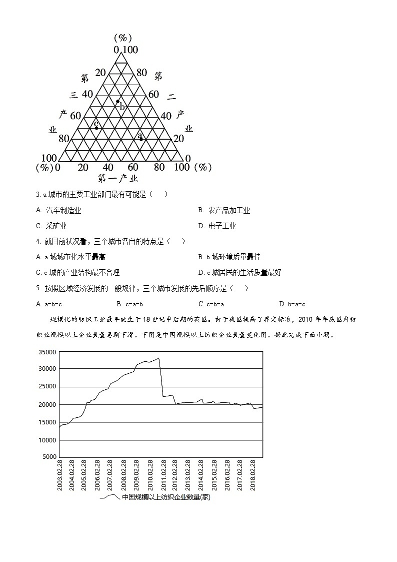 2024福州师大附中高二下学期4月期中考试地理含解析02