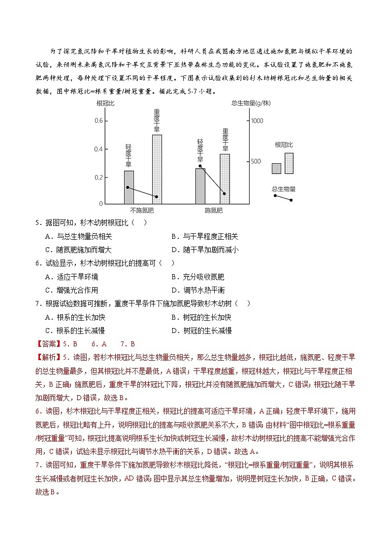 高考仿真卷03-【冲刺高考】备战2024年高考地理阶段性模拟仿真冲刺卷（江苏专用）03