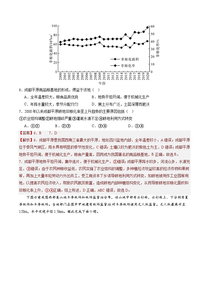 押选择10 农业背景探究和区域农业发展-【临考押题】备战2024年高考地理之考前押选择03
