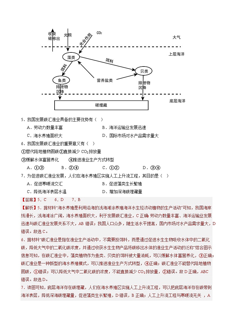押选择17 海洋地理与国家发展战略-【临考押题】备战2024年高考地理之考前押选择03