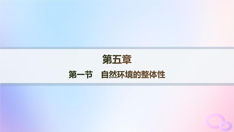 2025年高中地理第5章第1节自然环境的整体性分层作业课件新人教版选择性必修101