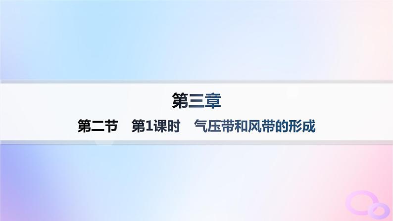 2025年高中地理第3章第2节气压带和风带第1课时气压带和风带的形成课件新人教版选择性必修1第1页