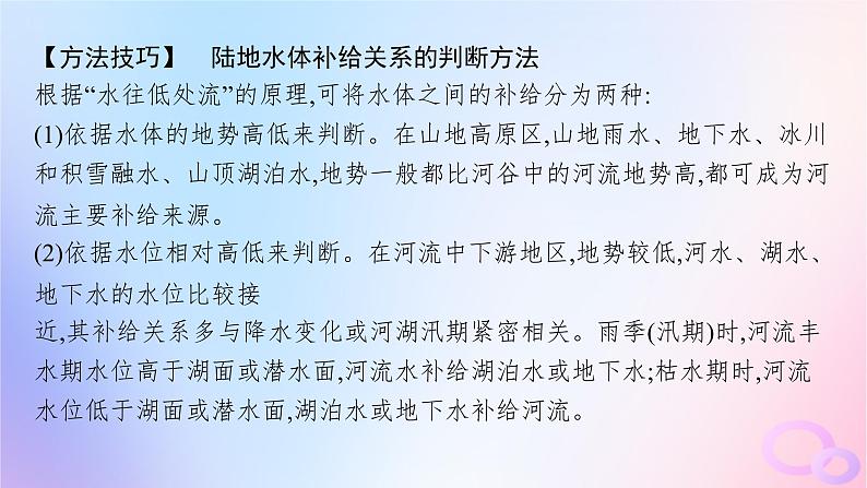 2025年高中地理第4章第1节陆地水体及其相互关系课件新人教版选择性必修107