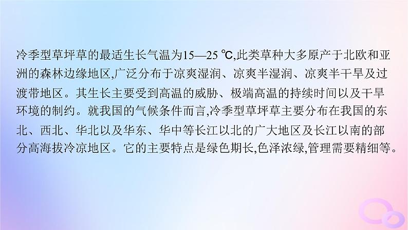 2025年高中地理第5章问题研究如何看待我国西北地区城市引进欧洲冷季型草坪课件第4页