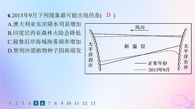 2025年高中地理第4章第3节海_气相互作用分层作业课件新人教版选择性必修1第7页