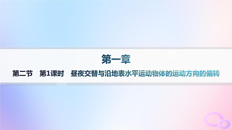 2025年高中地理第1章第2节第1课时昼夜交替与沿地表水平运动物体的运动方向的偏转课件第1页