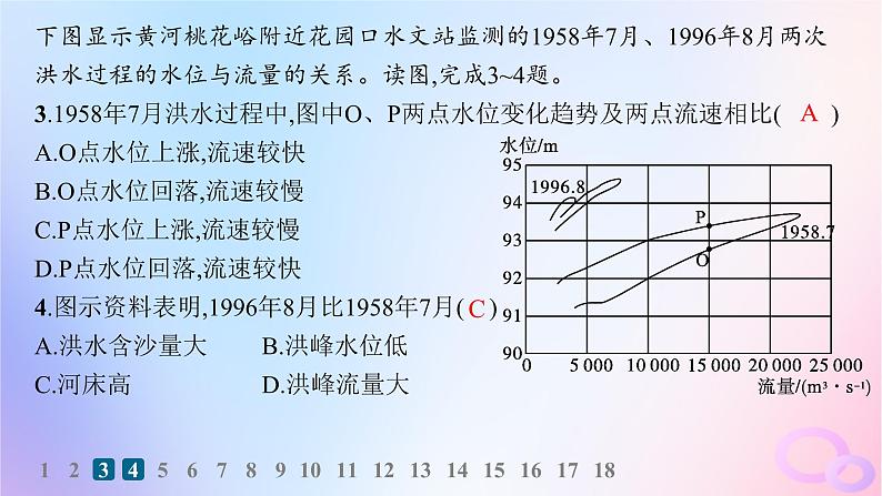 2025年高中地理第4章水的运动素养综合训练课件新人教版选择性必修104