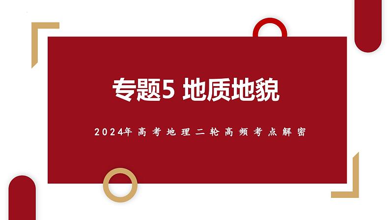 专题05 地质地貌和微专题地貌演化过程、冰川地貌、沙丘（课件） -2024年高考地理（新高考专用）第3页