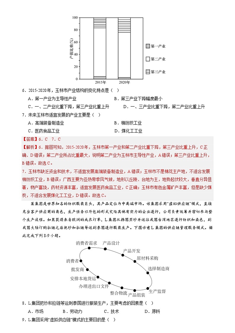 2023-2024学年高二地理下学期期末测试卷02（全国卷）（解析版）03