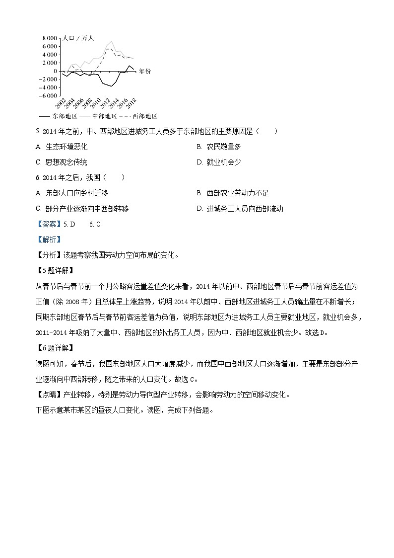 福建省福州市福清西山学校2023-2024学年高一下学期5月月考地理试题（教师版）第3页