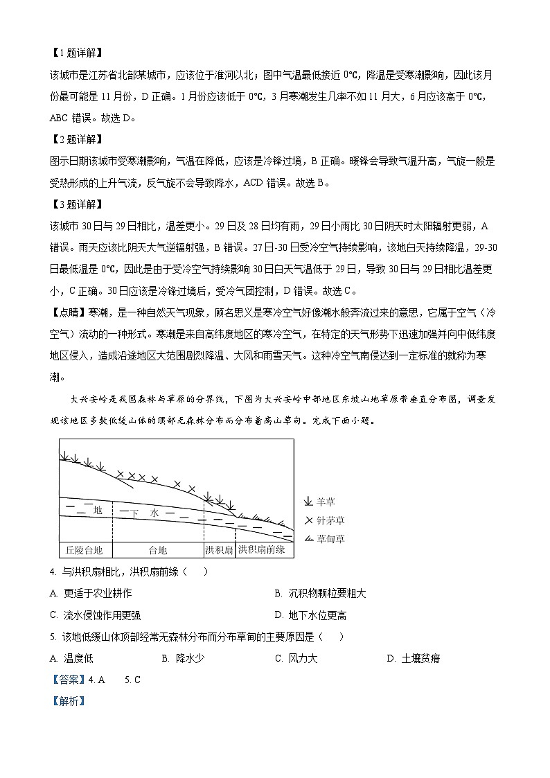 云南省迪庆藏族自治州香格里拉市藏文中学2023-2024学年高二下学期期中考试地理试题02