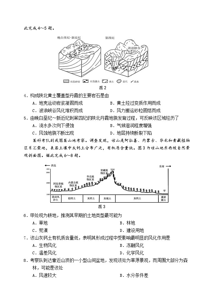 2024届山东高考考前热身训练（东部押题卷）地理试题02