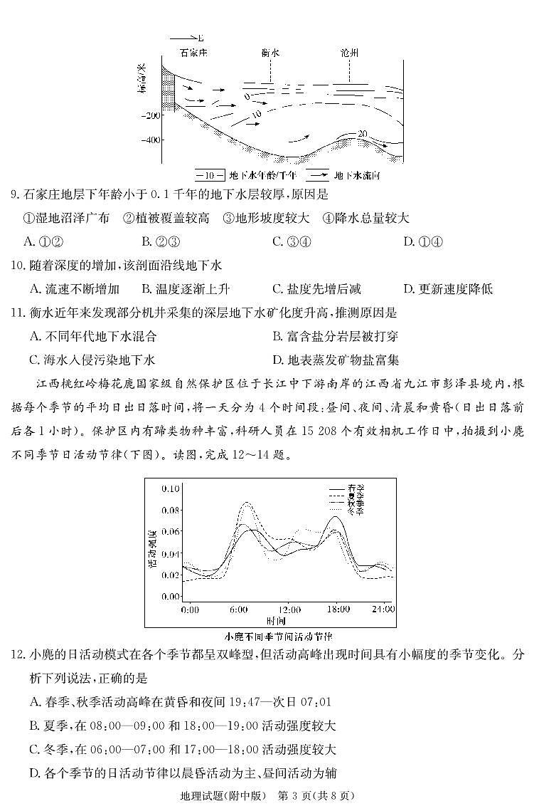 地理演练（附中10次三模）第3页