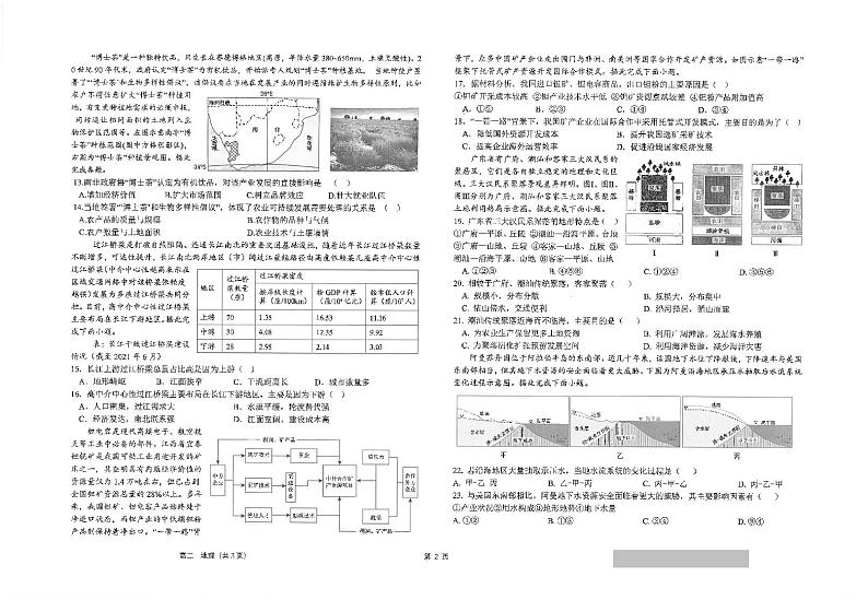 江苏省海安高级中学2023-2024学年高二下学期第二次月考地理试题第2页