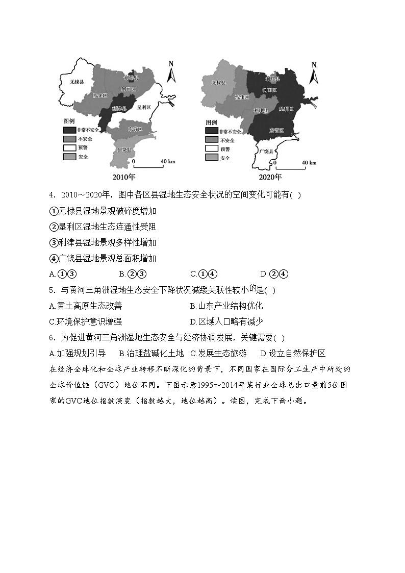 广东省高州市2024届高三下学期适应性考试（三模）地理试卷(含答案)02