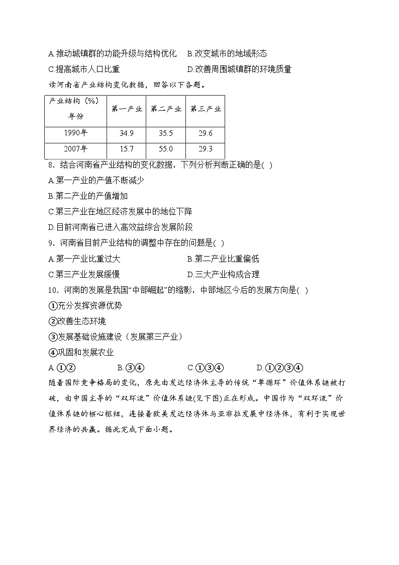 云南省泸西县第一中学2022-2023学年高二下学期期末考试地理试卷(含答案)第3页