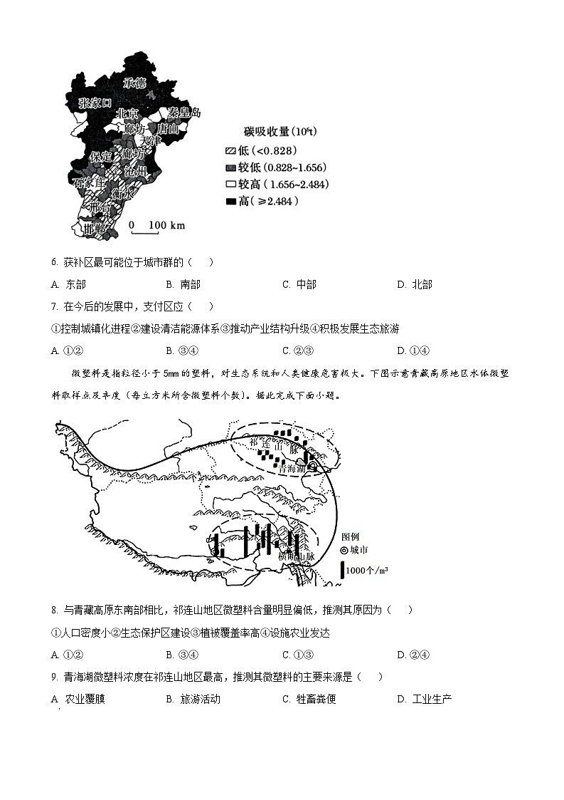 精品解析：山东省济宁市2022-2023学年高二下学期期末地理试题（原卷版+解析版）03