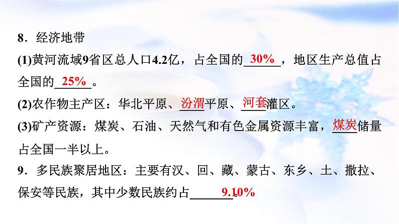 中图版高中地理选择性必修2第3章第3节黄河流域内部协作课件07