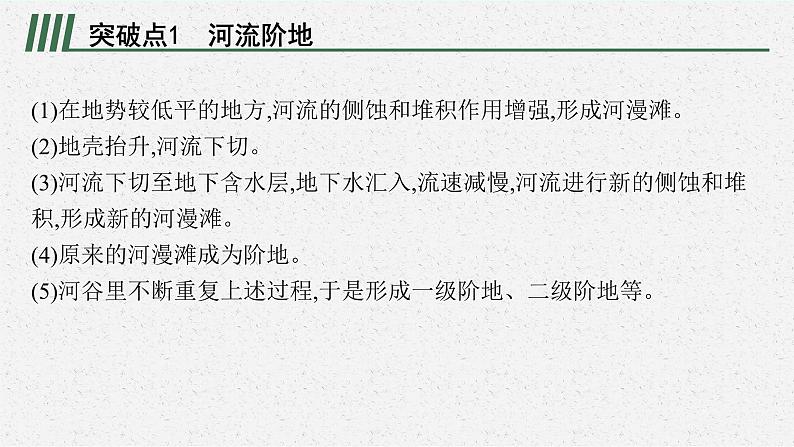 2025届人教新高考高三地理一轮复习课件专题突破五特殊地貌的成因分析02