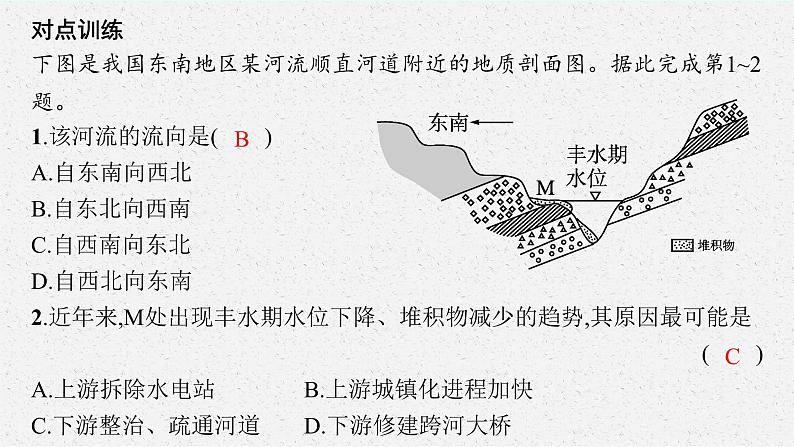 2025届人教新高考高三地理一轮复习课件专题突破五特殊地貌的成因分析06