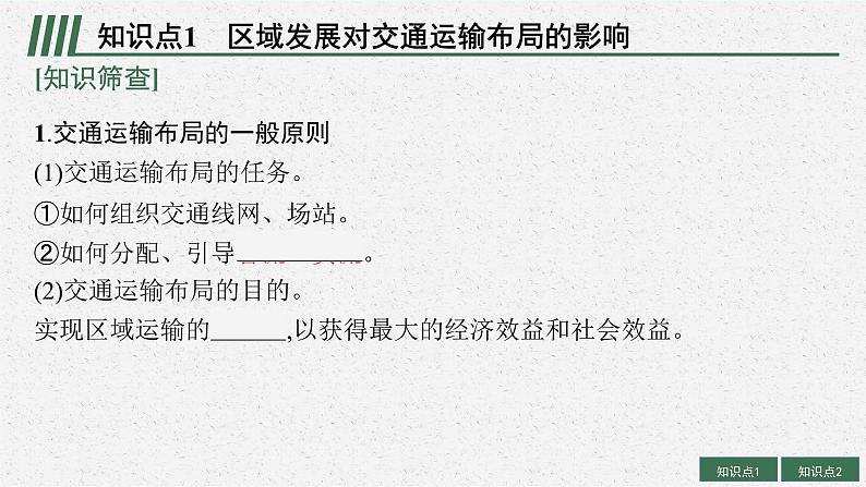 2025届人教新高考高三地理一轮复习课件第11章交通运输布局与区域发展第5页