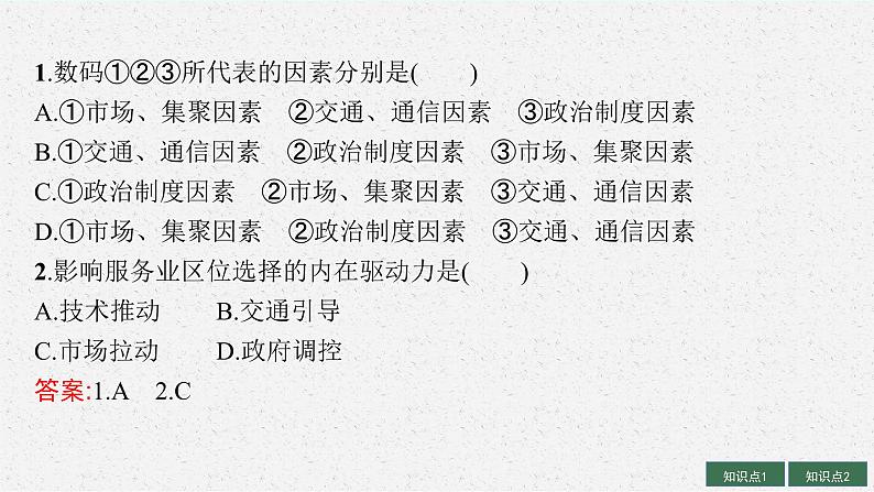 2025届人教新高考高三地理一轮复习课件第3讲服务业区位因素及其变化第8页