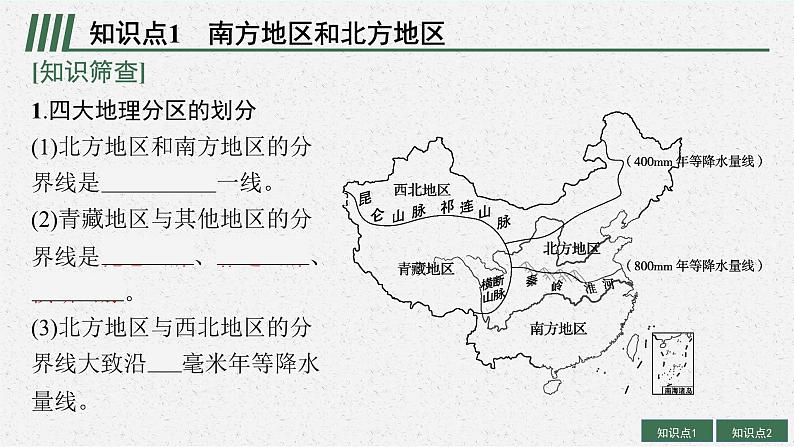 2025届人教新高考高三地理一轮复习课件第2讲中国地理分区05