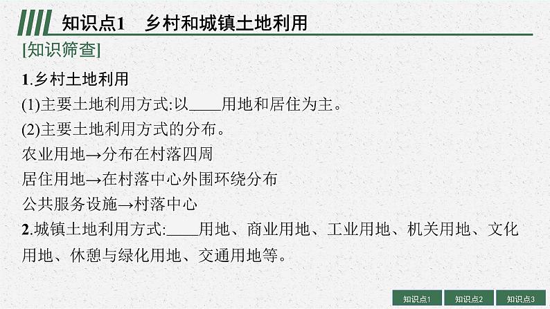 2025届人教新高考高三地理一轮复习课件第1讲乡村和城镇空间结构、地域文化与城乡景观05