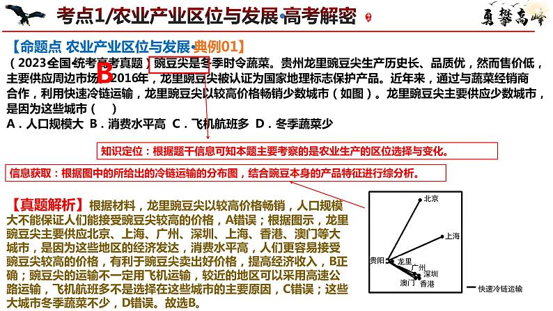 专题09 产业区位与产业发展和微专题农业技术、市场竞争力、新型服务业（课件）-2024年高考地理二轮复习（新高考专用）课件第8页