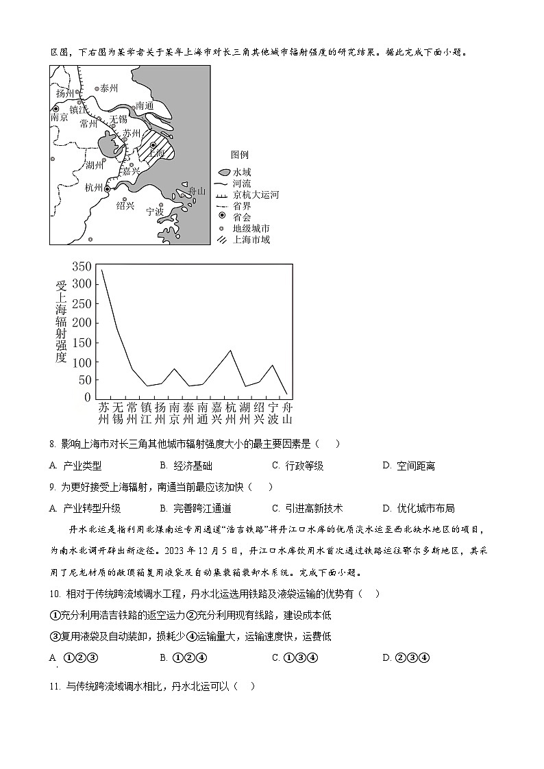 辽宁省七校协作体2023-2024学年高二下学期5月期中联考地理试题（Word版附解析）03