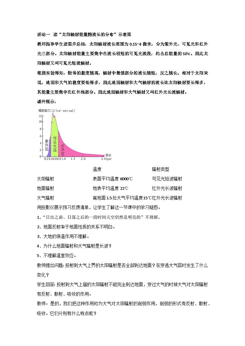 3.2 大气受热过程（教案）2023-2024学年湘教版（2019）高中地理必修一02