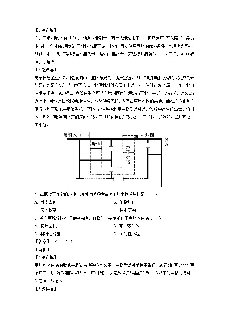 [地理][二模]2023届河北省唐山市高考试题（解析版）第2页