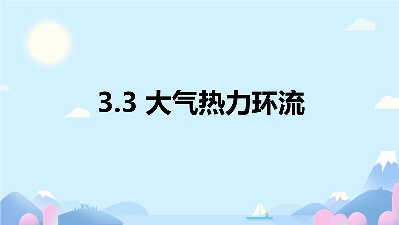 2024届高考地理一轮复习 课件 大气热力环流01