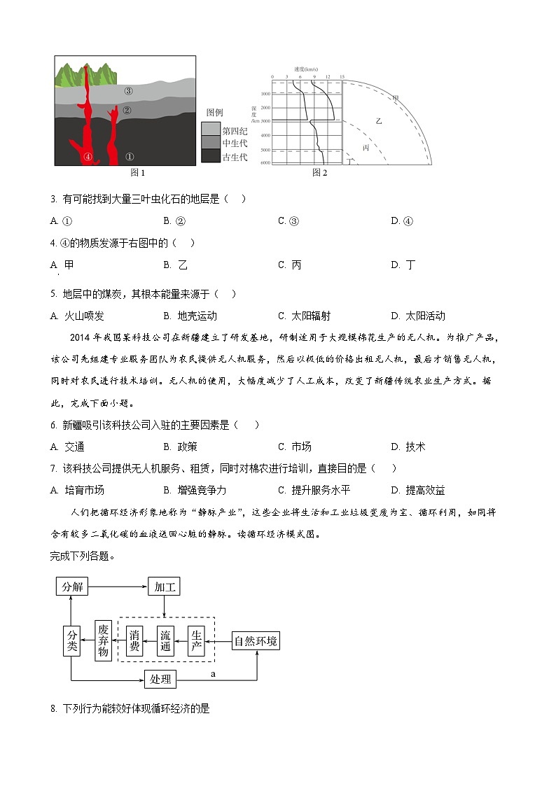 2024邵阳二中高一下学期6月期末地理试题含解析02