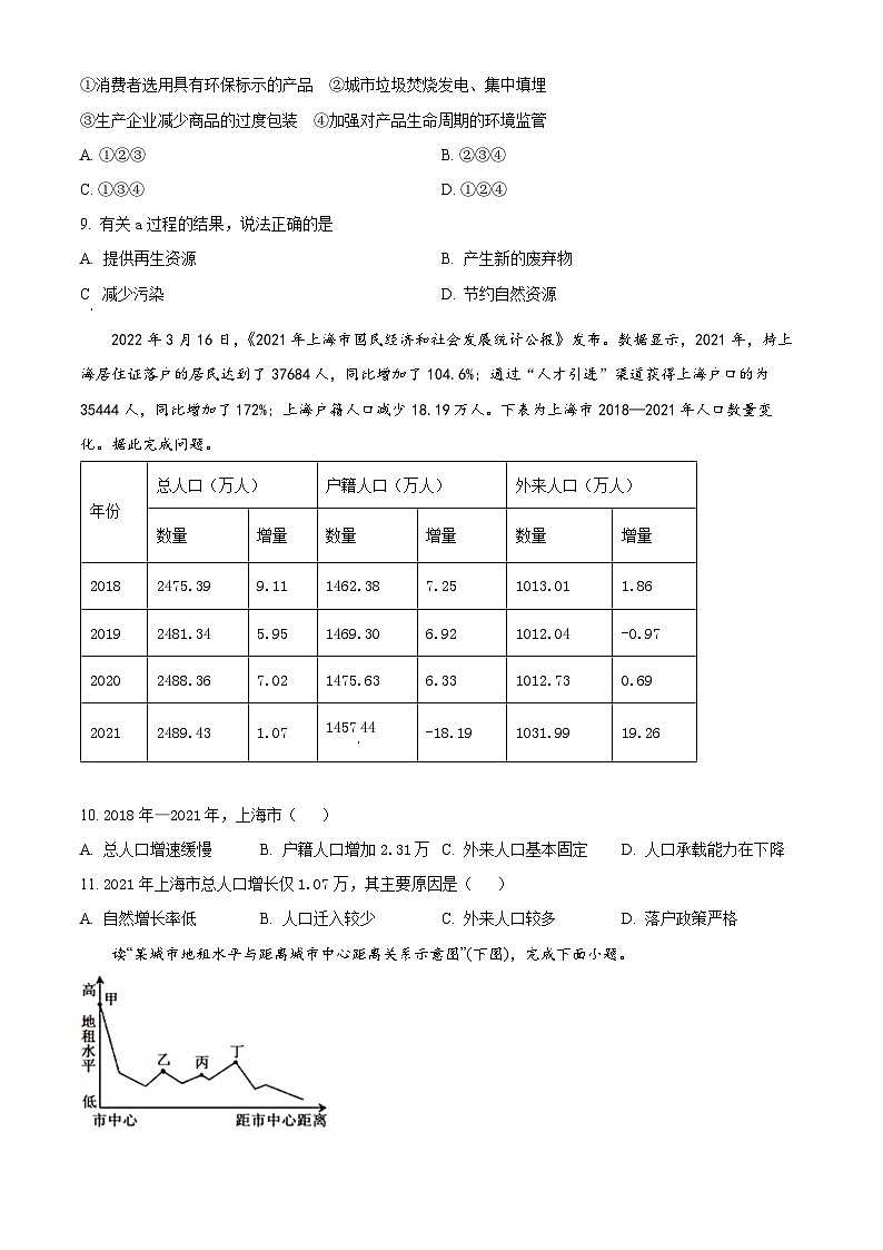 2024邵阳二中高一下学期6月期末地理试题含解析03