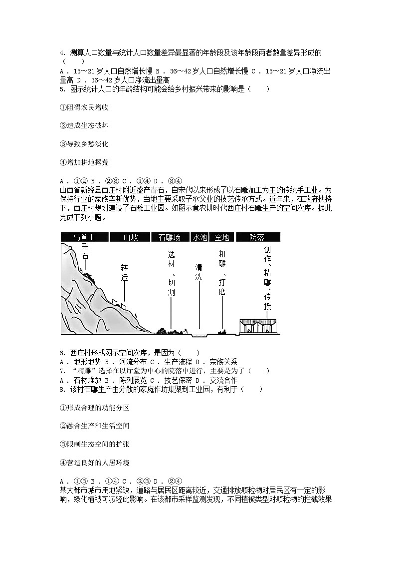 [地理]【高考真题]2024年湖南省新高考地理试卷(选择性)02