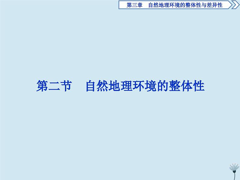 高中地理第三章自然地理环境的整体性与差异性2第二节自然地理环境的整体性课件湘教版必修1第1页
