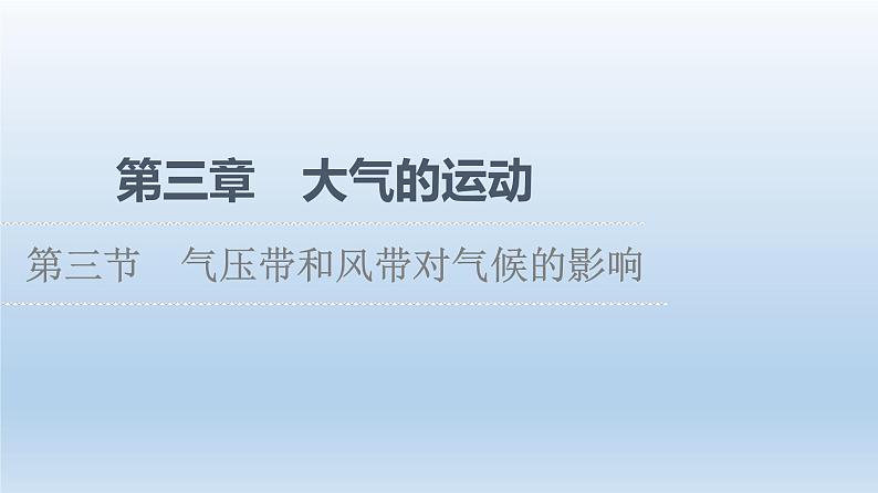 3.3 气压带和风带对气候的影响课件3第1页