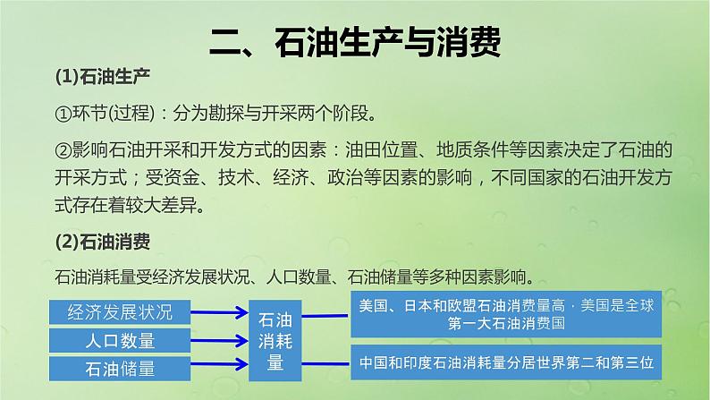 2024届湘教版新教材高考地理一轮复习第四部分第二章自然资源与国家安全课时74石油资源与国家安全课件第5页