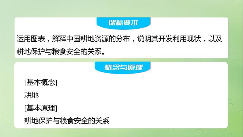 2024届湘教版新教材高考地理一轮复习第四部分第二章自然资源与国家安全课时71耕地资源与国家粮食安全课件02