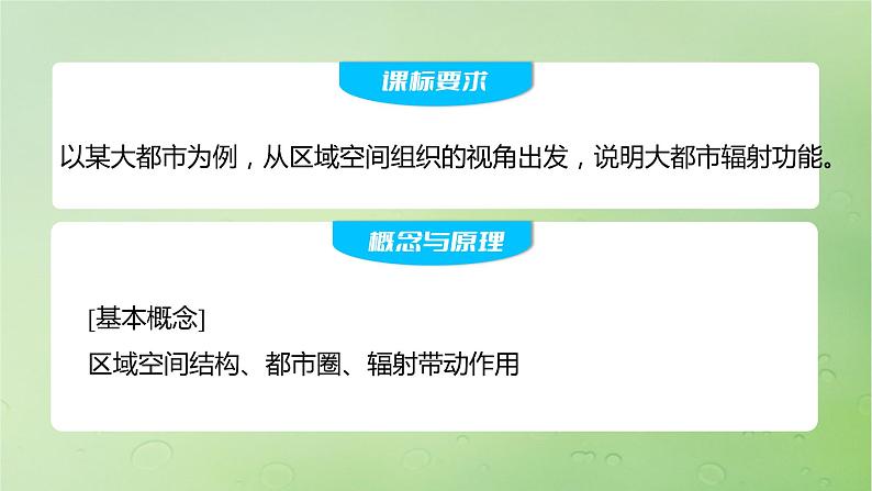 2024届湘教版新教材高考地理一轮复习第三部分区域发展第二章区域发展课时61大都市的辐射功能__以我国上海为例课件02