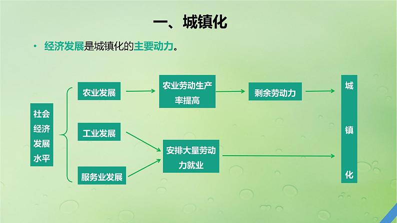 2024届湘教版新教材高考地理一轮复习第二部分人文地理第二章城镇与乡村课时47城镇化课件第5页