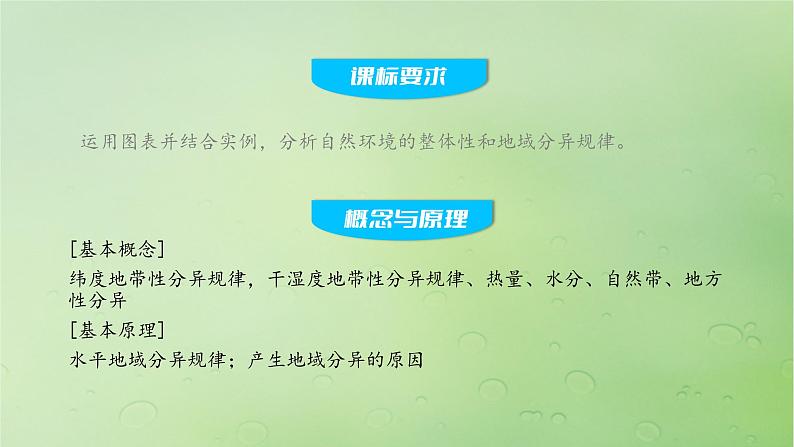 2024届湘教版新教材高考地理一轮复习第一部分第六章第2讲课时37水平分异规律和地方性分异规律课件第2页